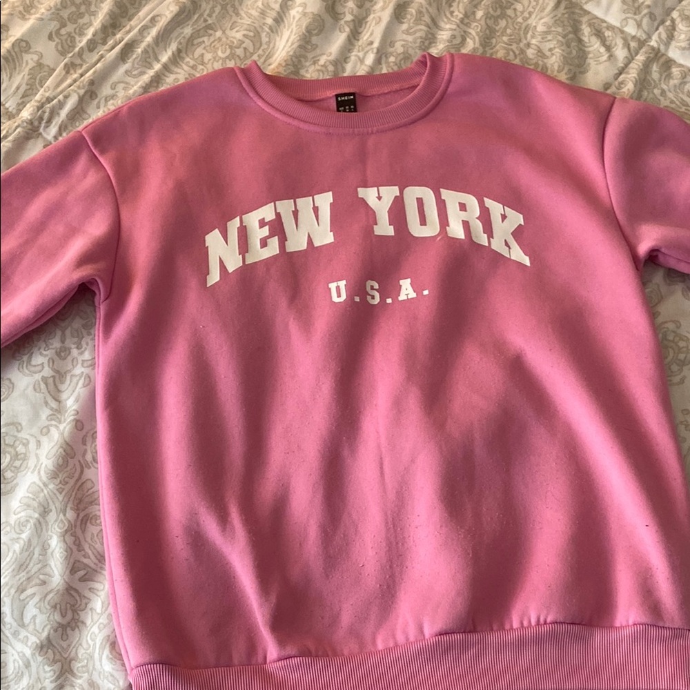 SHEIN Pink Pea Coat